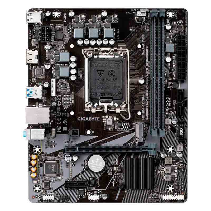 [H610M K DDR4] Motherboard Gigabyte H610M K DDR4 Socket LGA1700 13th & 12th Gen 2xDDR4 Micro-ATX