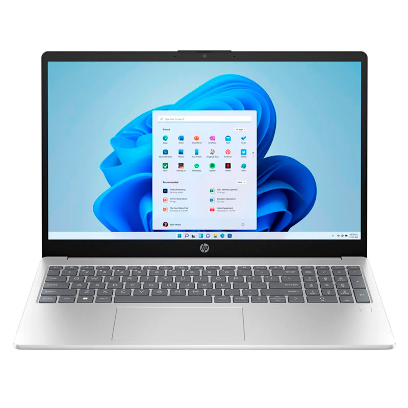 Laptop HP 15-FC0025LA 15.6" AMD Ryzen 5 7520U 16GB RAM 512GB SSD W11 Home Plateado