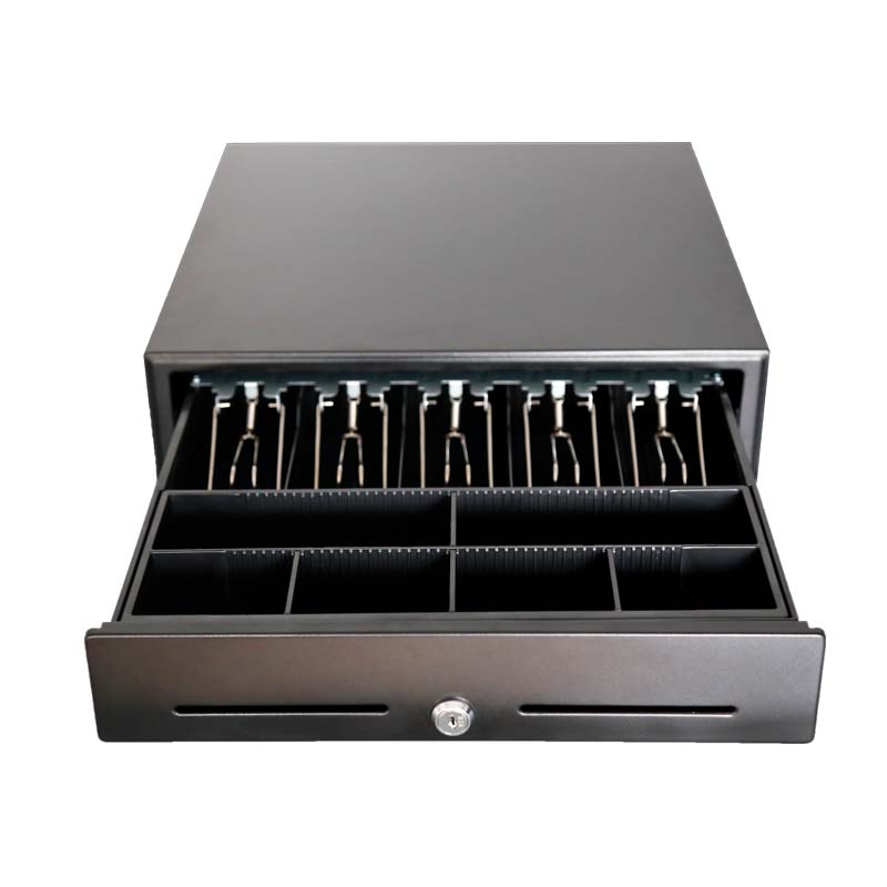 [AO-CD-1004] Cash Drawer AON CDK-58 para Billetes y Monedas Negro