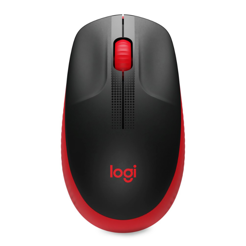 Mouse Inalámbrico Logitech M190 1000DPI Negro/Rojo