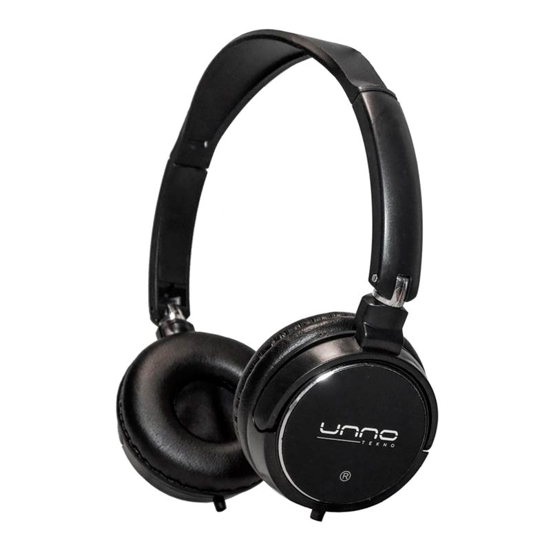 Audífonos Tipo Headset Unno Tekno HS7308BK 3.5mm Sonic Negro