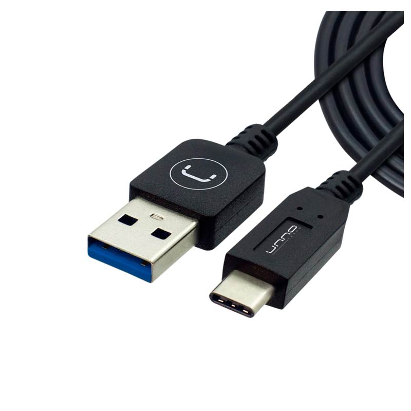 Cable USB a USB-C Unno Tekno CB4054BK 1.5 Metros Negro