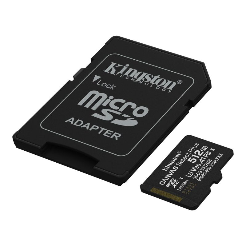 [SDCS3/512GB] Memoria Micro SD Kingston 512GB Canvas Select Plus Clase 10 100Mbps