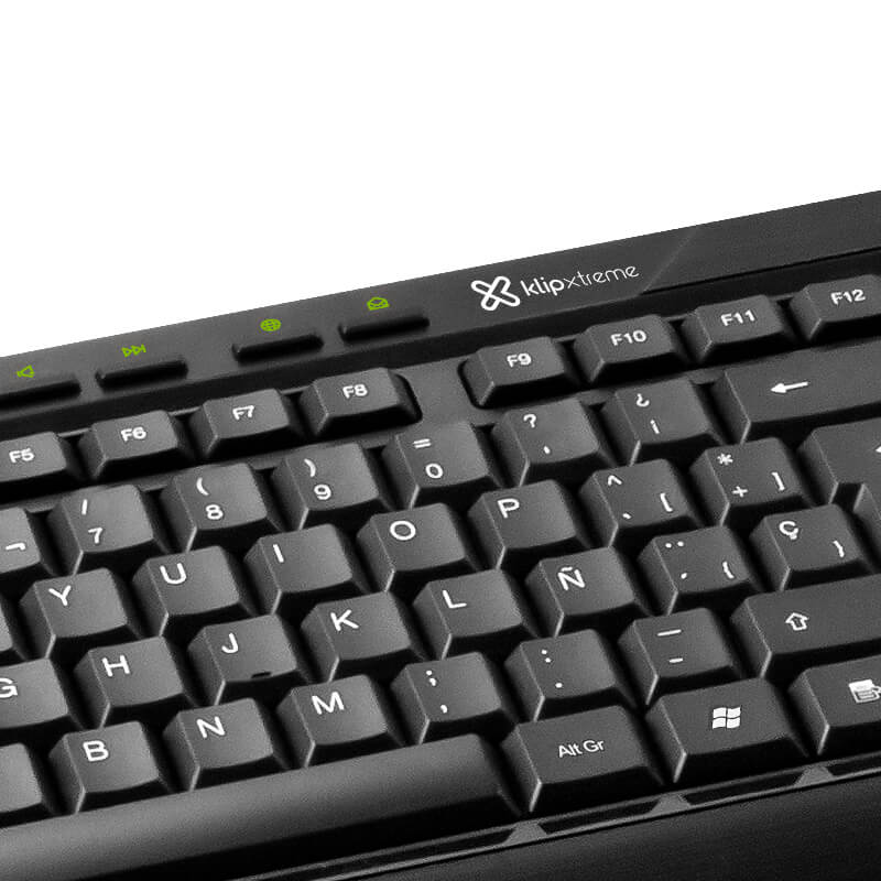 [KCK-251S] Teclado y Mouse Alámbrico Klip Xtreme DeskMate USB Negro Español