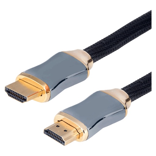 [ARG-CB-1920] Cable HDMI Argom ARG-CB-1920 3 Metros Macho-Macho Trenzado Negro