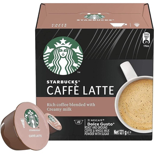 [12449419] Cápsulas Starbucks Café Latte para Nescafé Dolce Gusto