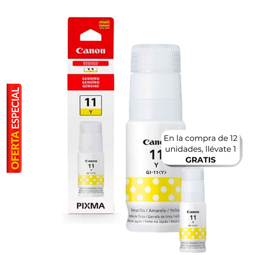 [4536C001AA] Botella de Tinta Canon GI-11 Amarillo 70ml