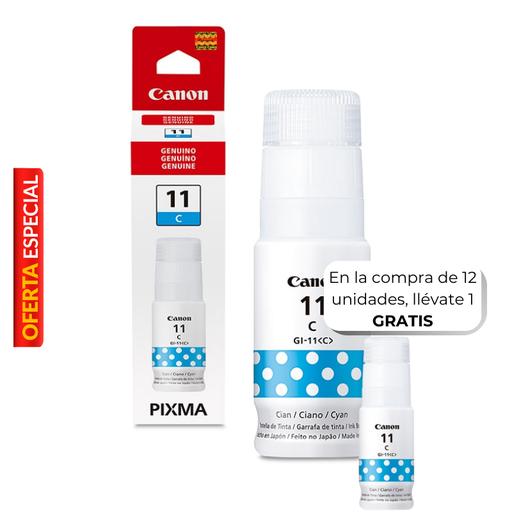 [4534C001AA] Botella de Tinta Canon GI-11 Cian 70ml