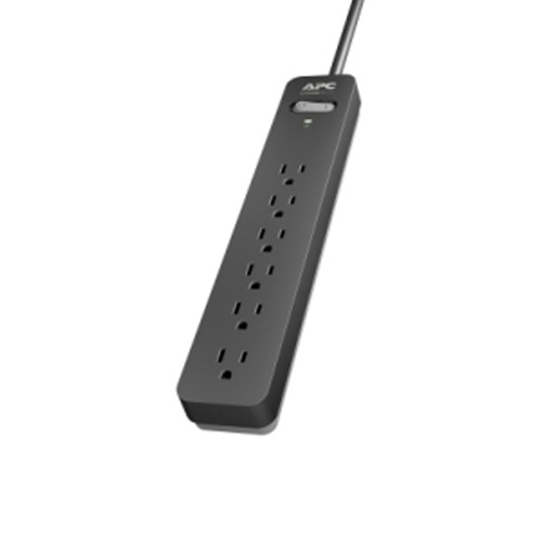 [PE63] Regleta APC de 6 tomas 120V Negro