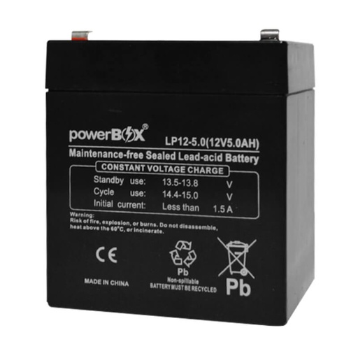 [BATPB-LP12-5.0] Batería para UPS PowerBox 5Ah 12v