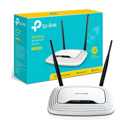 [TL-WR841N] Router TP-Link TL-WR841N 300Mbps 4 Puertos 2.4 Ghz Doble Antena