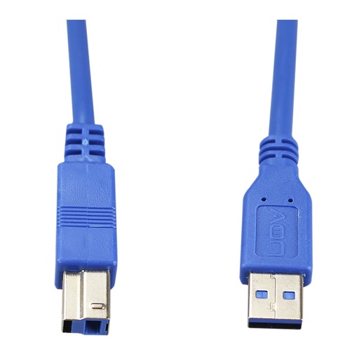 [AO-CB-6101] Cable USB para Impresora AON AO-CB-6101 1.8 Metros Azul