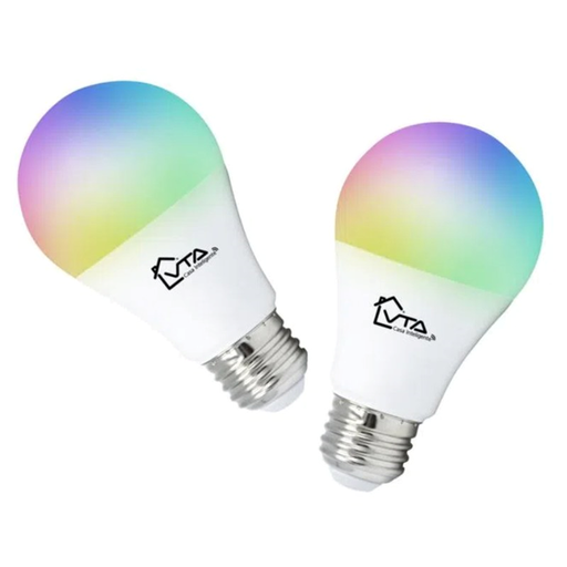 [VTA-84695] Bombilla LED Inteligente VTA+ Alva E27 RGB 120VAC Smart Home Wi-Fi 2pc