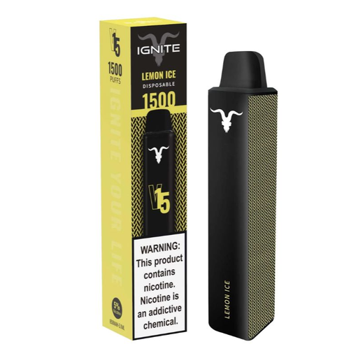[810025996192] Vape Electronico Ignite V15 1500 Puffs  Nic 5g Lemon Ice