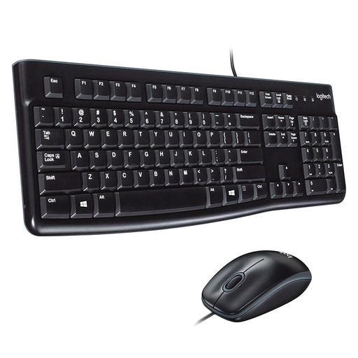 [920-004428] Teclado y Mouse Alámbrico Logitech MK120 USB Negro Español