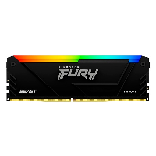 [KF432C16BB2A/16] Memoria RAM DDR4 DIMM 16GB Kingston Fury Beast RGB 3200MHz CL16