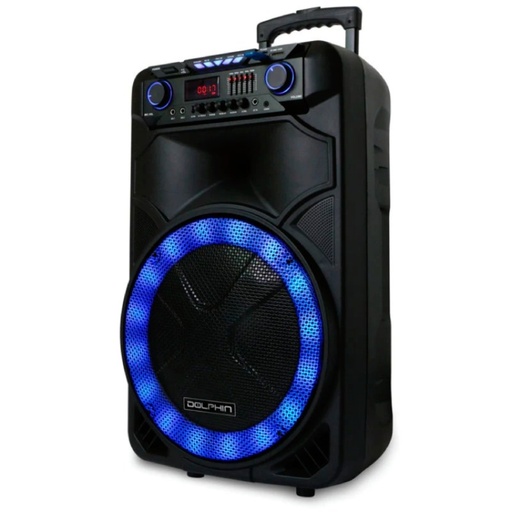 [SP-1500RBT] Bocina Bluetooth Dolphin SP-1500RBT Party Speaker 15" 3100W Negro