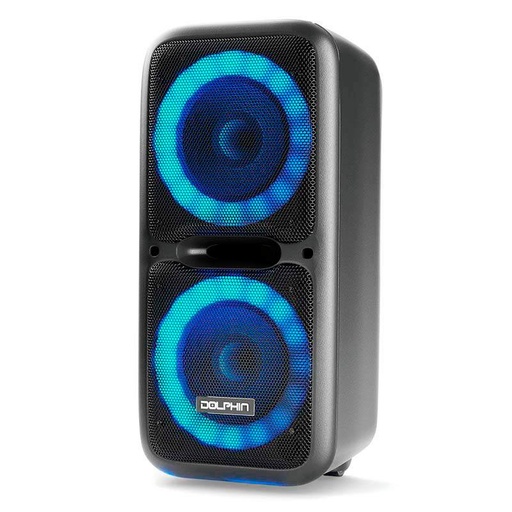 [SP-2120RBT] Bocina Dolphin SP-2120RBT Party Speaker Dual 12” Bluetooth 3600W Negro