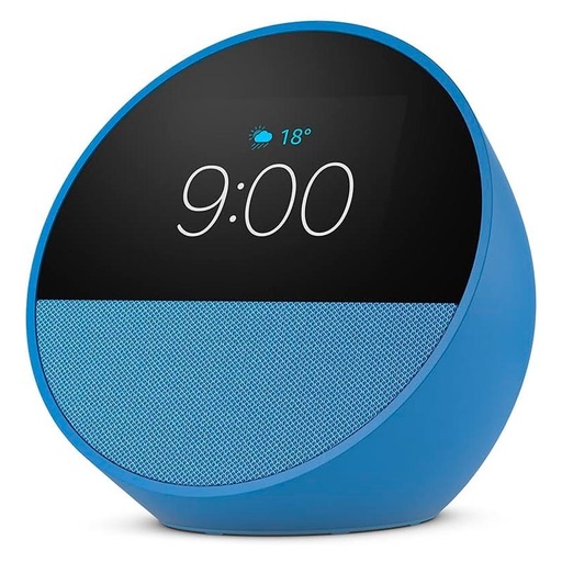 [840268974282] Bocina Inteligente Amazon Echo Spot Smart Azul Con Alexa