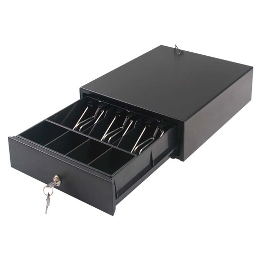 [AO-CD-1005] Cash Drawer AON CDK-34 para Billetes y Monedas Negro