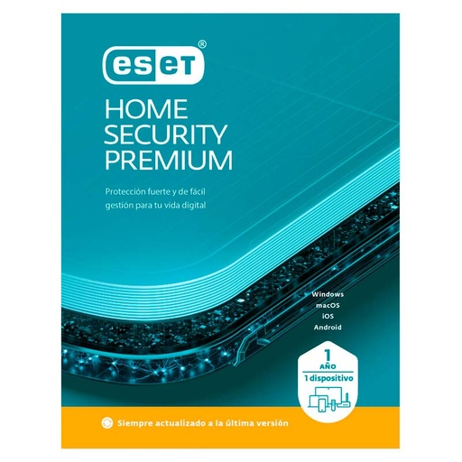 [EHSP-BX1-1D] Licencia ESET Home Security Premium 1 dispositivo 1 Año ESD ***FISICA***