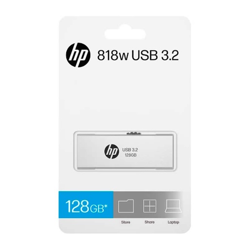 [HPFD818W-128] Memoria USB HP 128GB 818W 3.2 Plateado