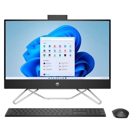 [A47BYLA#ABM] Computadora AIO HP 24-cb1023la 23.8" i3-1215U 8GB RAM 512GB SSD Negro W11 Home Teclado Español