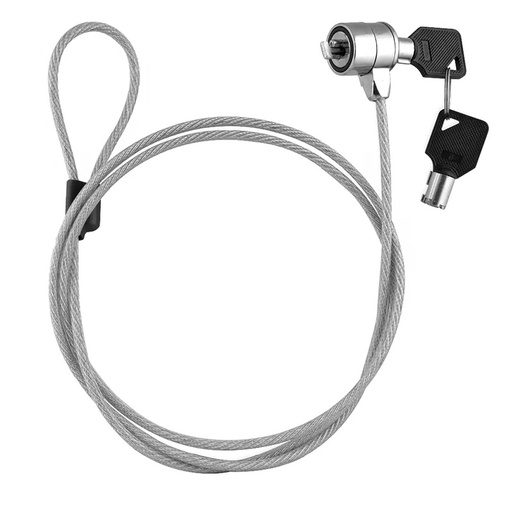 [XTA-111] Cable de Seguridad con Candado Xtech XTA-111 1.8m Plateado