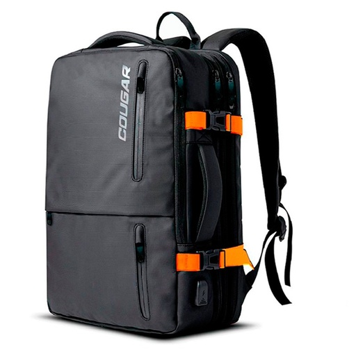 [3MVANNXB.0001] Mochila Cougar Vanguard Travel 17" Negro-Naranja