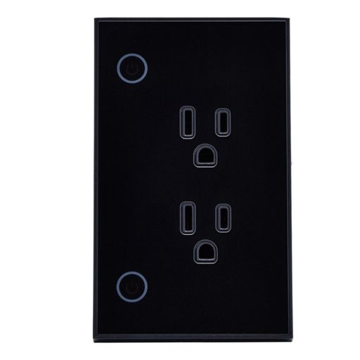 [VTA-84568] Tomacorriente de Pared Ineligente VTA+ 2 Tomas + Botón de Iluminación Smart Home Wi-Fi