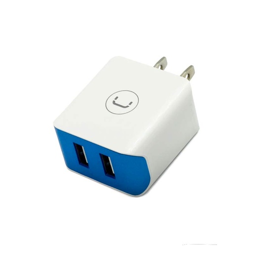 [PW5052WT] Cargador de Pared Unno Tekno PW5052WT PD20W Dual USB-A  20W​​ Blanco/Azul