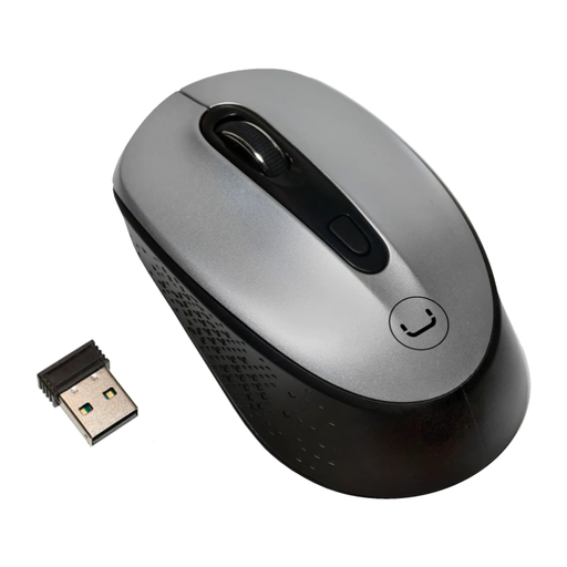 [MS6528SV] Mouse Inalámbrico Unno Tekno Countour 1600DPI Plateado
