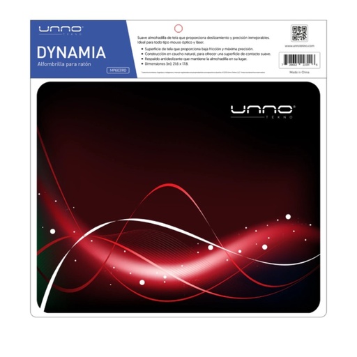 [MP6031RD] Mousepad Unno Tekno Dynamia Rojo