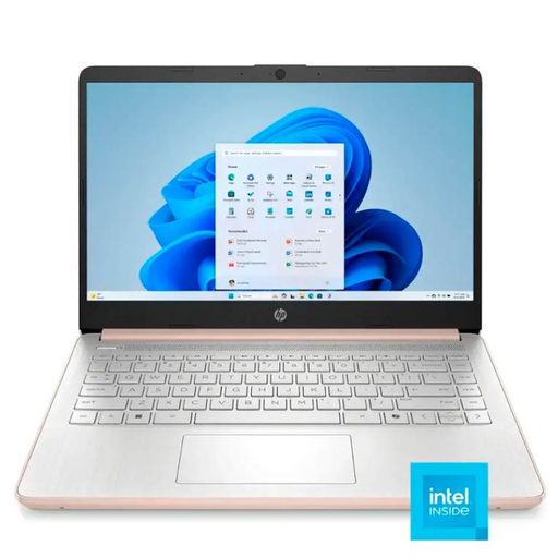 [14-dq6015dx] Laptop HP 14-DQ6015DX 14" Celeron N150 4GB RAM 128GB UFS Rosado W11 Home Teclado Ingles