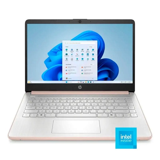 [14-dq6015dx] Laptop HP 14-DQ6015DX 14" Celeron N150 4GB RAM 128GB UFS Rosado W11 Home Teclado Ingles