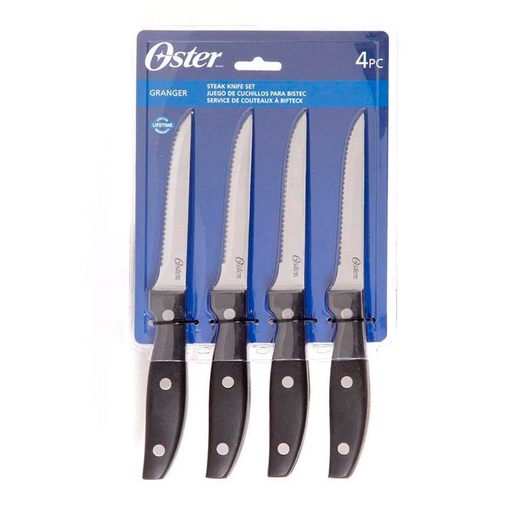 [75681.04] Juego de 4 Cuchillos Oster Acero Inoxidable