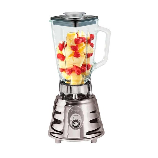 [465-15] Licuadora Oster 0465 2 Velocidades Jarra de Vidrio 1.25 Lt Gris 1000 W