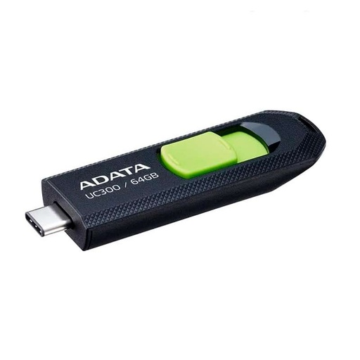 [ACHO-UC300-64G-RBK/GN] Memoria USB-C ADATA 64GB UC300 3.2 Negro