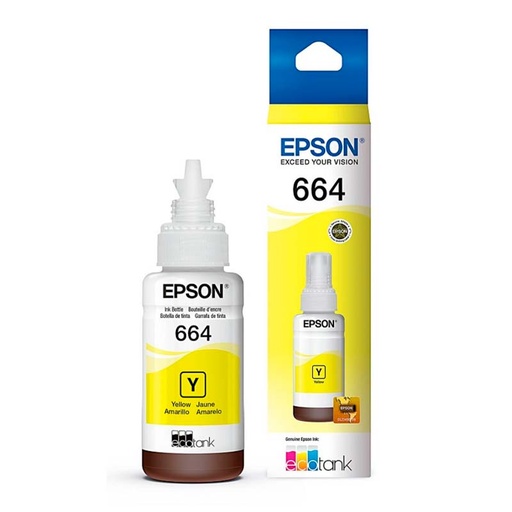 [T664420] Botella de Tinta Epson T664 Amarillo 70ml