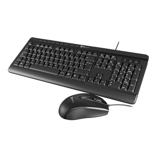 [KCK-251S] Teclado y Mouse Alámbrico Klip Xtreme DeskMate USB Negro Español